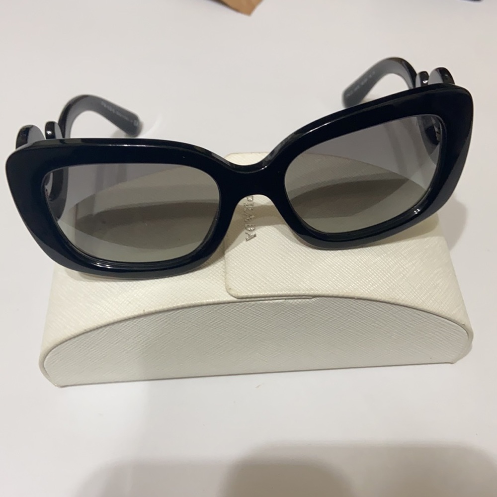 Prada Baroque Black Square Sunglasses